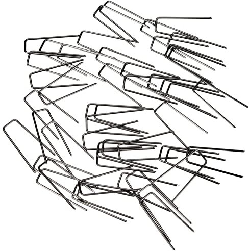 GLOREX Römerhaften, Metall, Silber, 10 x 30 mm, 50 Stück