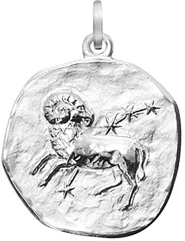 trendor Sternzeichen Widder 925 Silber 20 mm 08453-04 | Anhänger Tierkreiszeichen für Damen, Herren und Kinder,