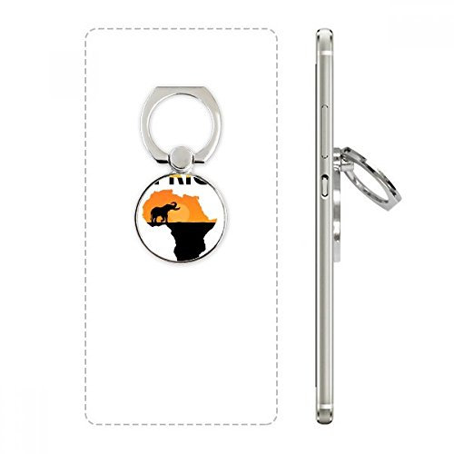 DIYthinker Africa Map Savanna Elephant Wildlife Cell Phone Ring Stand Holder Bracket Universal Smartphones Support Gift