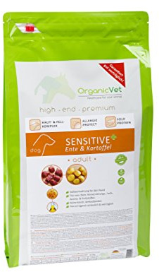 OrganicVet hund torrfoder Sensitive + matrisfri anka och potatis, 1-pack (1 x 5 kg)