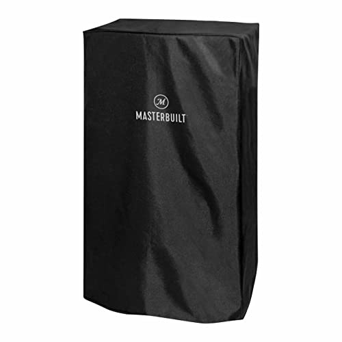 MasterBuilt MB20080319 Allwetter-Abdeckung, reißfest, UV-beständig 30-Zoll-Elektro-Räuchergeräte, Schwarz