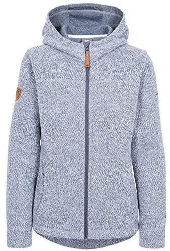 Trespass Femme Réserve Veste chaude en micropolaire avec capuche 260 g m , bleu jean, M