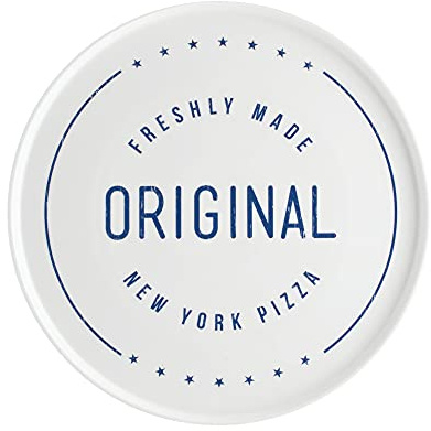 Typhoon World Foods 31 cm Porcelain New York Pizza Plate