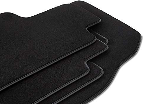 Wielganizator Automatte – Passend für Peugeot 508 I Limousine, Kombi, SW, RXH 2010-2018 – Velours – Autozubehör - Praktische Fußmatte Auto – 3-teilig - schwarz
