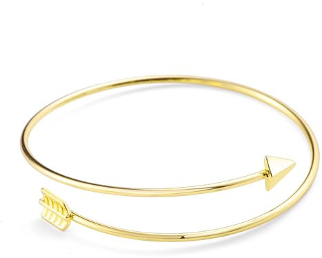 Philip Jones Gold Plated Arrow Bangle
