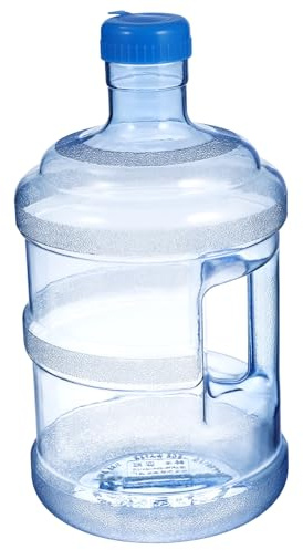 BESPORTBLE Jarra de agua de 5 l botella de agua recipiente a prueba de fugas de gran capacidad botella de agua portátil con asa integrada para camping de senderismo al aire libre