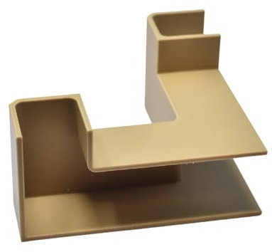 REEFSHAPE - Aquarium Underground Tunnel | Fish & Shrimp Hideout for Aquariums | Unique Underground Viewing Tunnel | Made in USA (Corner Tunnel, Tan)