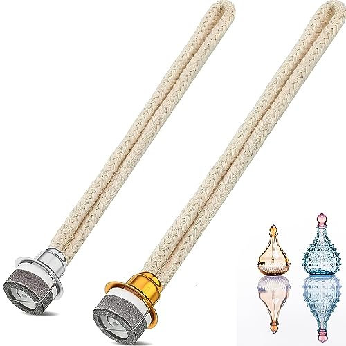 Mechas Lámpara Aceite Bogoro 2 Aceite Mecha Fragancia Fragancia Mecha Lámpara Mecha Lámpara Quemador Catalítico Para Quemador Difusor Aromaterapia Decoración(18 CM)