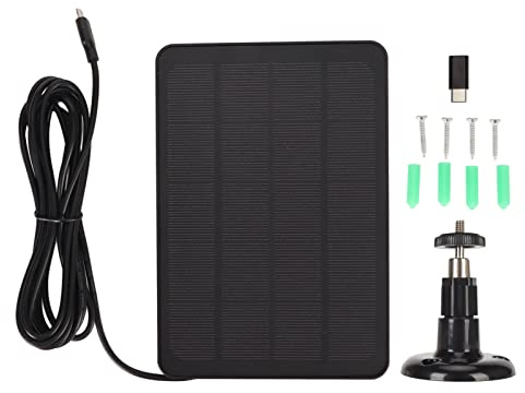 Cargador de Panel Solar para Cámara de Seguridad Inalámbrica Al Aire Libre con Montaje Ajustable de 360° Panel Solar para Camara de Seguridad Energía Solar Ładowarki słoneczne