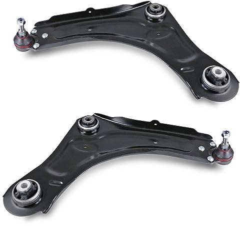 BESTPRICE 2x Brazo de control con articulación de suspensión delantera compatible con RENAULT MEGANE (EZ0/1)(KZ0/1)(BZ)(BZ0/1,B3)(DZ0/1),SCÉNIC III (JZ0/1 (J9),GRAND SCÉNIC (R9)(JZ0/1),FLUENCE (L3)
