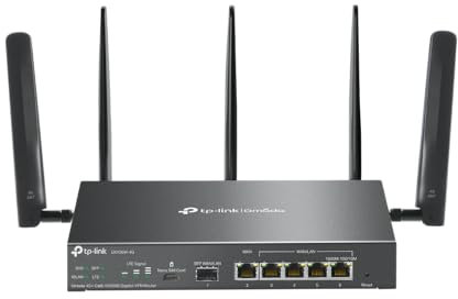 TP-Link Omada ER706W-4G Router WiFi 6 Doble Banda AX3000 MU-MIMO OpenVPN 4G/LTE