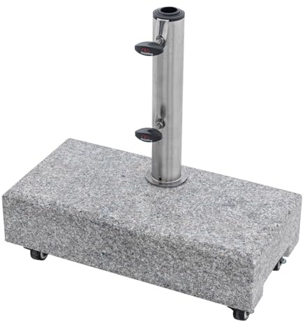 Doppler Granit-Schirmsockel, grau, ca. 16 x 45 x 33 cm, 25 kg