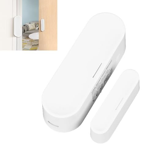Sonew Tür-Offen-Geschlossen-Melder, Kabelloser Fenstermelder, Tür-Offen-Kontaktsensor für Zigbee, Intelligenter Push-Alarm für Zuhause, Wohnheim, Büro und Einzelhandel