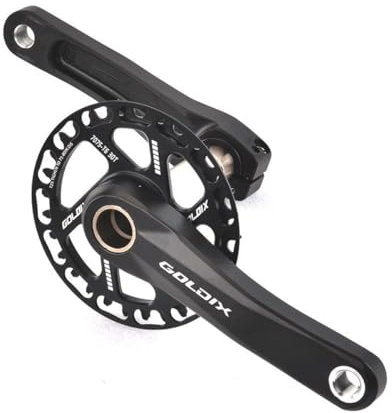 FFYUTING Fahrrad-Kurbelgarnitur 160 mm Kurbelarm-Set 28/30/32/34/36 Zähne Kettenblätter mit Lager für City-Klappfahrrad