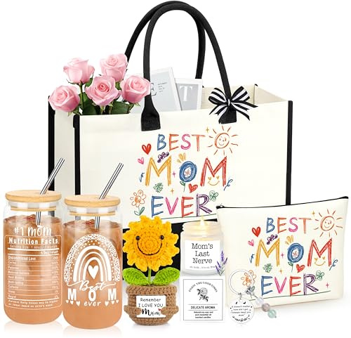 DOGMEM Mothers Day Gifts, Mom Birthday Gift Ideas Basket for Moms Mama Mother from Daughter Son Child, Mothers Day Gifts for Mom, New Moms Gift