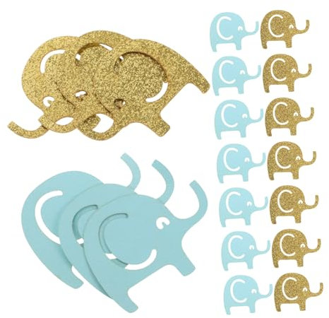 KOMBIUDA Juguetes de Elefante para Decoración de Baby Shower Confeti Esparcido Material de Papel Estilo Animal Adornos Decorativos para