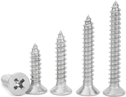 100 Teile/los Phillips Flachen Senkkopf 304 Edelstahl Selbstschneidende Kreuz Holz Schraube M1 M 1,2 M 1,4 M 1,7 M2 M2,6, 100 Stück, M1,4x12mm