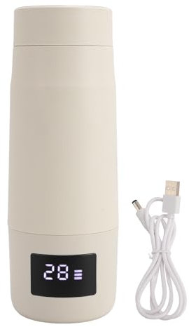Mini bouilloire électrique portable Masyrt avec chauffage rapide, recharge USB, batterie de 2600 mAh, capacité 300 ml, acier inoxydable, idéal pour les voyages et l'usage personnel
