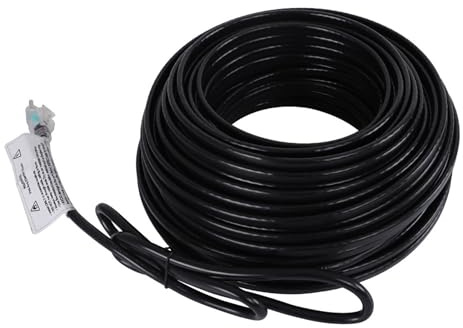 elfinrm 140FT Heating Tape for Roof and Gutters, Self-Regulating Heating Cable for Roof Deicing, Keeps Water Flowing at -158℉