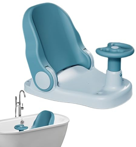 Zunishaone Siège de bain assis pour bébé - Siège de douche pliable avec