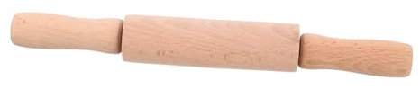 COSMEVIVI Mini Wooden Rolling Pin for Kids 23CM Pastry Tool Comfortable Grip for Baking and Crafting for Toddlers and Children for Holiday Decor