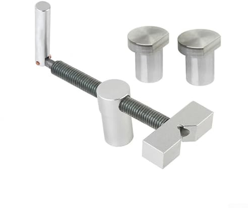 Zilimontt Pince de bureau en alliage d'aluminium pour le travail du bois avec mécanisme de réglage rapide et compatibilité à 34 trous pour établis et chiens de banc (C)
