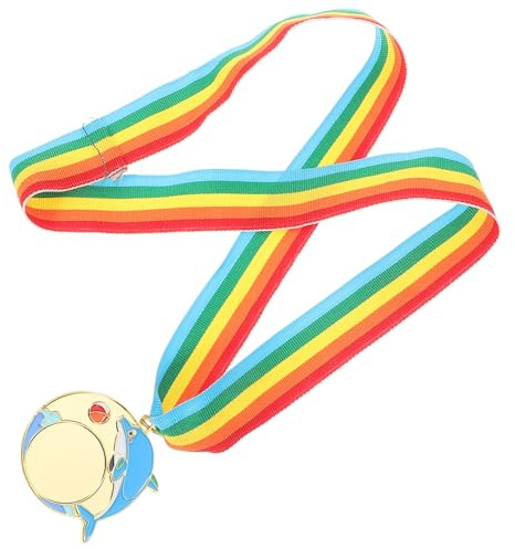 Zerodeko Medaille Dolphin Sports Auszeichnung für Wettbewerbe und Partys Glatte Kanten Langlebig als Belohnung und Preisauszeichnung für Sport Schule und Geburtstagsfeiern