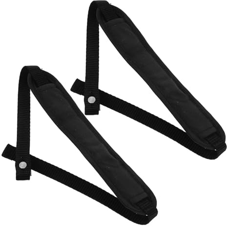 Veemoon Lot de 2 Dragonnes Élastiques Grises pour Bâtons de Ski et Randonnée, Sangle Accessoire de Trekking pour Canne de Marche, Maintien Antidérapant, Adaptées aux Personnes