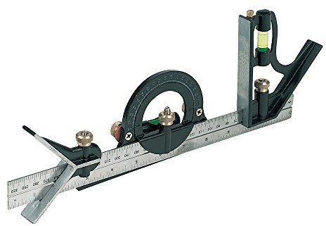 Silverline Combination Square Set 300mm (991857), Black