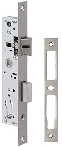 Metalux BEA40015 Serrure pêne Dormant 1/2 Tour N7-36 mm Entraxe 70 mm-avec gâche 1102-F107360010