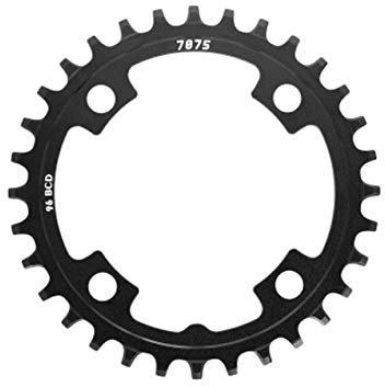 Sunrace MX Kettenblatt Schwarz 36 zähne