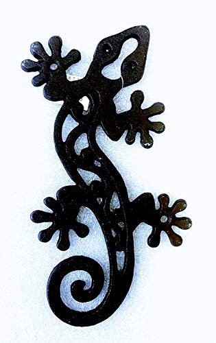 IDELLIA DÉCORATION Salamandre/Gecko en Fonte AJOURÉE Petit MODELE