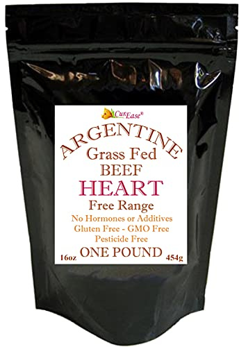 CurEase Argentine Beef Heart Powder - Grass Fed & Finished - Pound 16oz