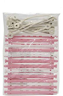 BIGODINO BIANCO/ROSA PERMANENTE 7MM PER CAPELLI PARRUCCHIERE CONF 12