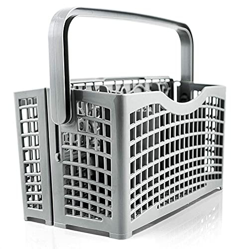 2 in 1 Universal Besteckkorb für Alle Spülmaschinen | Stabile Steckverbindung | Teilbar | 23x 8,5 & 4,5x 13,5cm | hitzebeständiger verstärkter Kunststoff