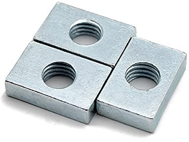 SUTK GB39 Vierkantmuttern mit Aluminiumprofil, M3, M4, M5, M6, rechteckige Muttern, Zubehör, Schieberblock, dünne Karbonstahl, Senkmutter (Größe M4 x 12 x 8 x 2)