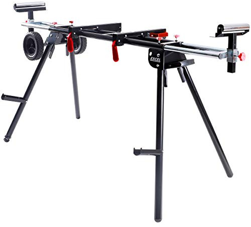 Excel Universal Mitre Saw Stand Folding & Adjustable Legs with Wheels