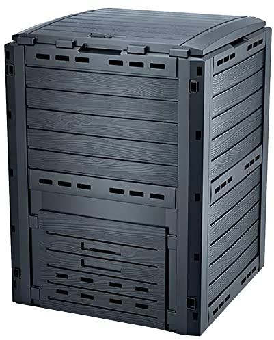 Prosperplast ArtPlast Kompostpflanze Compogreen Woody 280 l, Maße 596 x 600 x 1000 mm, Anthrazit