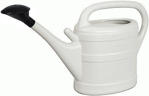 1x Gießkanne 10L HELLGRAU + 1 GRATIS KÜHLSCHRANKMAGNET! Blumenkanne Kunststoff groß für Garten & Zimmerpflanzen Gießkannen Gieskanne Giesskanne 10 Liter Watering Can Gieskannen10Liter Gieskannen