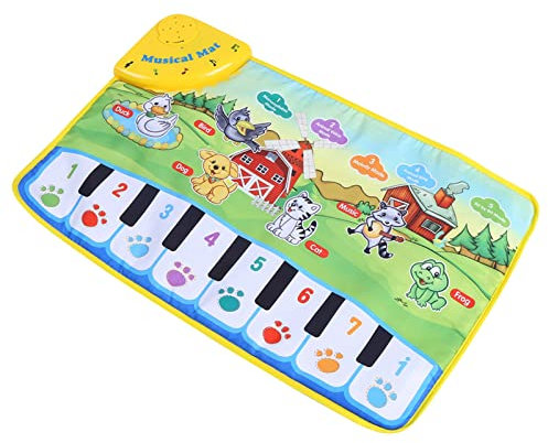 Babyspielzeug 0-6 Monate Babyspielmatte 32×22×5 Baby-Musikmatte Kinder Krabbeln Klavierteppich Pädagogisches Musikspielzeug Kindergeschenk