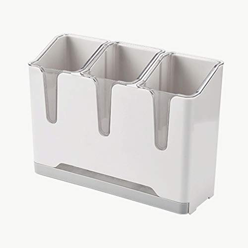 Soporte for cubiertos, soporte for utensilios de cocina, cesta de secado de utensilios simple, utensilios de cocina for el hogar, soporte for palillos, estante de secado de utensilios de plástico, 2 c
