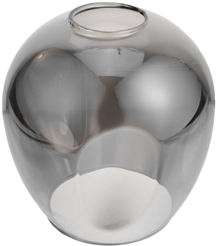 jojofuny Rauchgrauer Lampenschirm Glas Ersatz - 17cm, Austauschbarer Lampenschirm FüR Pendelleuchte, Dekorative Lampenschirmabdeckung FüR Wohnzimmer, Esszimmer Und Schlafzimmer