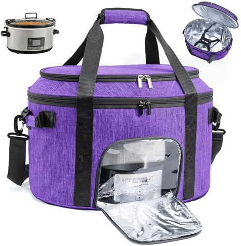 BAGSPRITE Bolsa de transporte de doble capa para olla de cocción lenta de 6