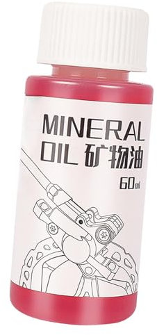 Qumiuu Fahrradbremsflüssigkeit, Fahrradbremsen-Mineralöl - 60ml Fahrradbremsflüssigkeit - Hochleistungs-Mineralöl für Fahrrad-Scheibenbremssysteme, Fahrrad-Reparaturzubehör