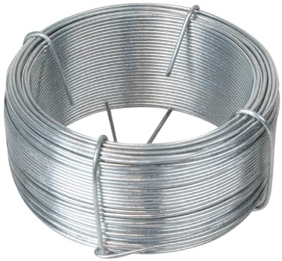 Linxor - Fil d'attache en Acier galvanisé pour Grillage ou Autre - 100 m x 1.5mm Ø - Gris
