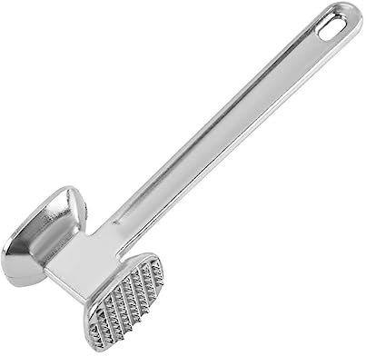 Mikinona Aluminiumlegierung Fleischhammer Doppelseitiger Küchenhammer Für Rindfleisch Huhn Und Mehr Ergonomischer Griff Einfach Zu Reinigen Für Grillabende Und Zuhause