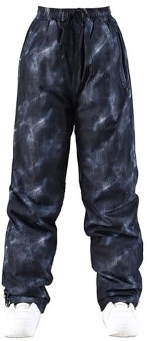 Sunnyuk Tuta da Sci Uomo, Salopette Sci Uomo Pantalone Curvy Elasticizzati Salopette da Neve Sci Tuta Taglie Forti Montagna Pantaloni Invernale Termici Snowboard Impermeabile