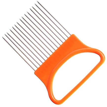 Mikinona Utensile Da Cucina Per Cipolla Forchetta in Acciaio Ago Per Verdure Fette Frutta e Arancione