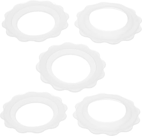 ULDIGI Sommerfest Stillzubehör 5 Stück Rutschfeste Silikon Brusthütchen für Stillzeit Wiederverwendbar und Schweißabweisend für Neugeborene und Öffentliche Plätze