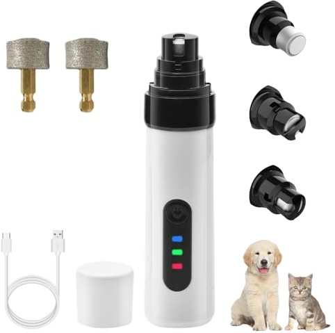 bergxperten KELENO TrimNox Pro – Der leise Krallenschleifer für stressfreie Pflege Professionell Einfach zu bedienen Große Mittelgroße Kleine Hunde Elektrischer Krallenschneider